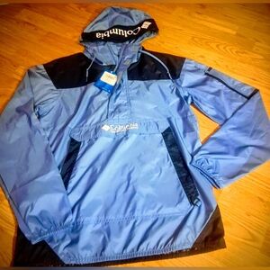 Columbia Mens Windbreaker Style Jacket, Pullover, Sz S MSRP $60